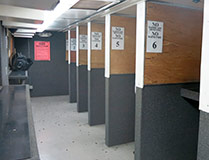 view of our shooting lanes on the range